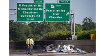 Four dead after plane crashes onto Atlanta highway