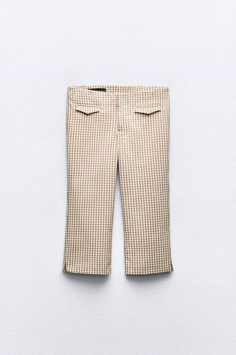 Gingham Capri Trousers, €25.95, Zara