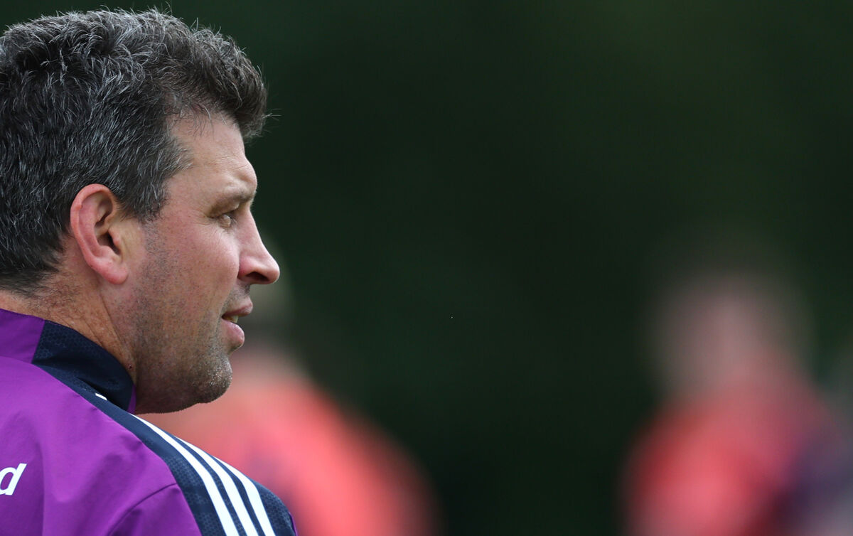 Munster Defence Coach Denis Leamy. 