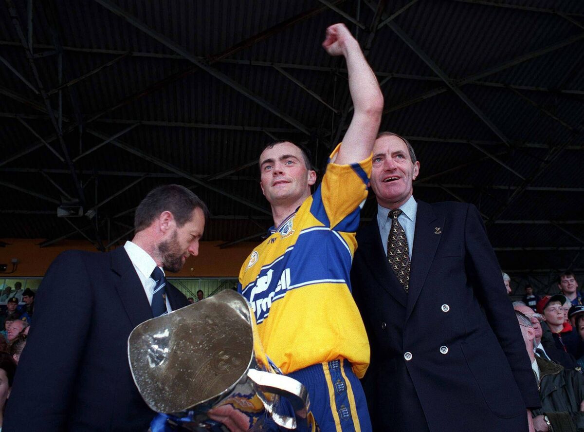 Clare captain Anthony Daly salutes the fans after retaining the Munster title in 1998. They haven't won one since. Pic: Ray McManus/Sportsfile Clare captain Anthony Daly salutes the fans after retaining the Munster title in 1998. They haven't won one since. Pic: Ray McManus/Sportsfile
