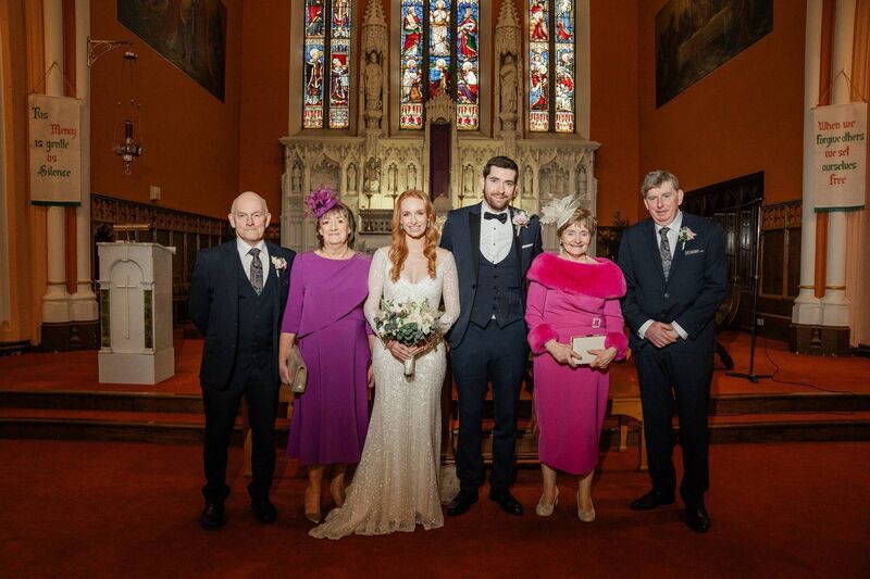 Elaine McCarthy and Shane McGlynn with Mary and Pat McCarthy and Christine and Mark McGlynn. Pictures: Irina Duane