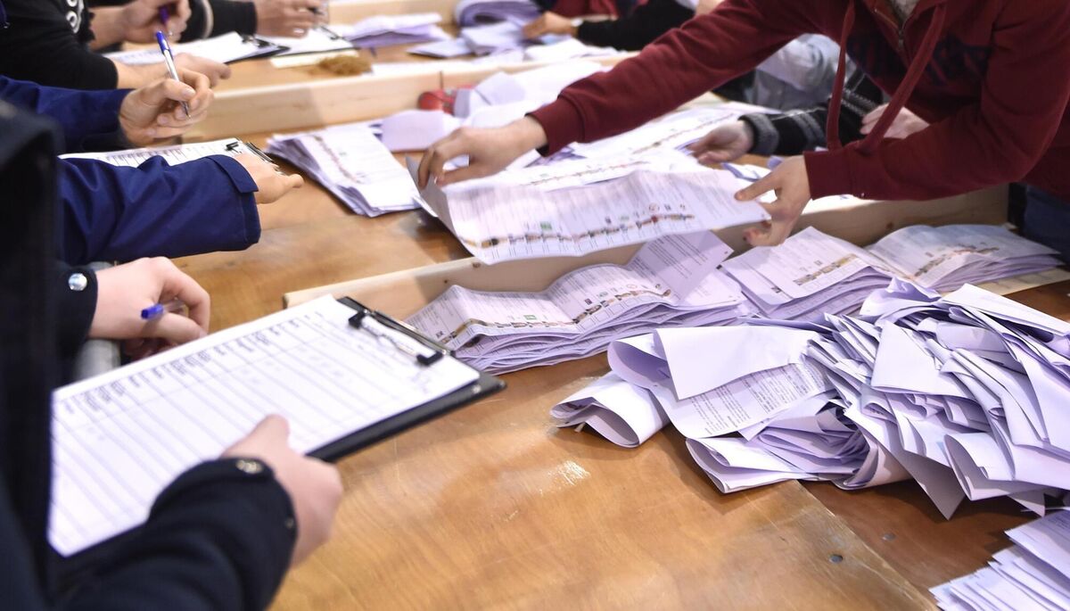 Ballot papers will show a list of names in alphabetical order, party logos, and images of each candidate. File picture: Dan Linehan