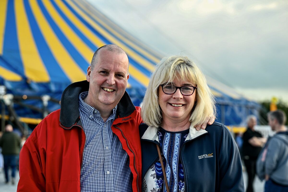 Darren and Majella Hickey, Glasheen Rd, Cork, at Live at the Marquee for the John Bishop show. Picture: Chani Anderson Darren and Majella Hickey, Glasheen Rd, Cork, at Live at the Marquee for the John Bishop show. Picture: Chani Anderson