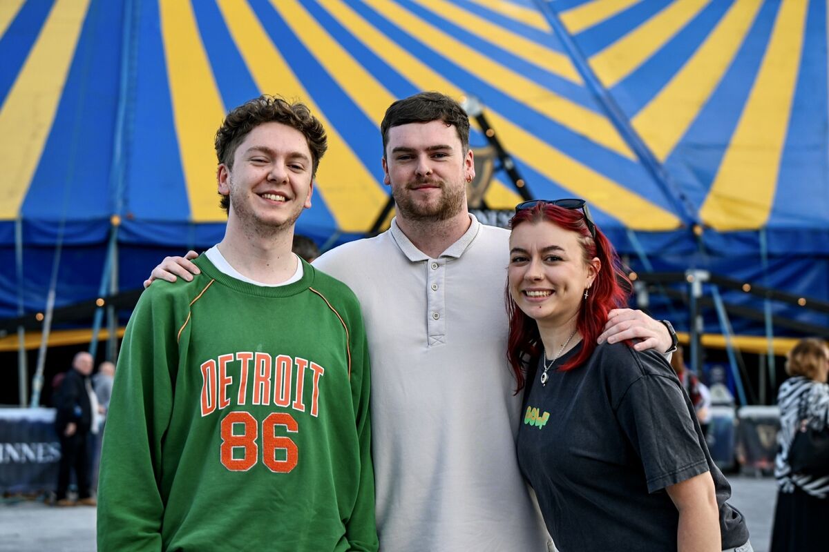 Darragh and Conor Moriarty and Orla O’Donovan at Live at the Marquee. Picture: Chani Anderson Darragh and Conor Moriarty and Orla O’Donovan at Live at the Marquee. Picture: Chani Anderson
