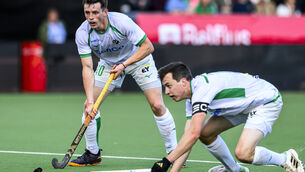 <p>DEFEAT: This was another tough examination for Ireland men as a 3-0 defeat by Great Britain last night was coupled with Pro League relegation in their first season in world hockey’s global league. Pic: ©INPHO/Frank Uijlenbroek</p>