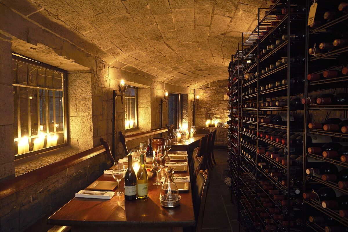 The wine collection at Ashford Castle. The wine collection at Ashford Castle.