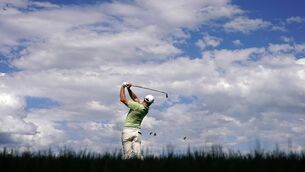 <p>BLUE SKY THINKING: Rory McIlroy on the 16th hole of his opening round of the Memorial Tournament at Muirfield Village. Pic: Dylan Buell/Getty Images</p>
