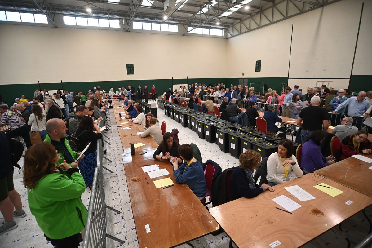 The ballot boxes are open in Nemo. Picture: Larry Cummins 