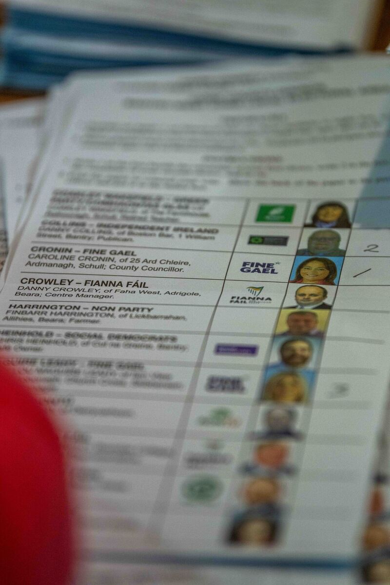 A number 1 vote for Caroline Cronin (FG). Picture: Andy Gibson.