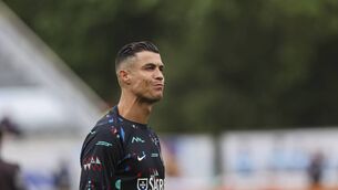 <p>LISBON, PORTUGAL - JUNE 8: Cristiano Ronaldo of Portugal looks on prior to the International Friendly match between Portugal and Croatia at Estadio Nacional do Jamor on June 8, 2024 in Lisbon, Portugal. (Photo by Carlos Rodrigues/Getty Images)</p>
