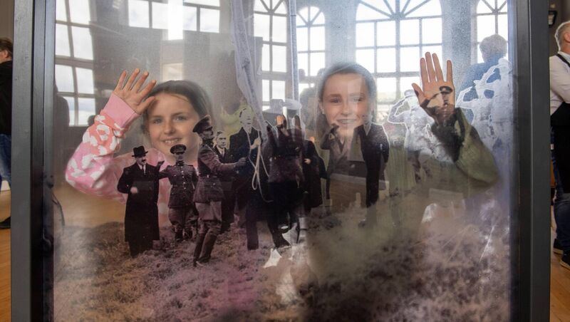 Abby and Robyn Ryan, Midleton, pictured enjoying their visit to Spike Island.