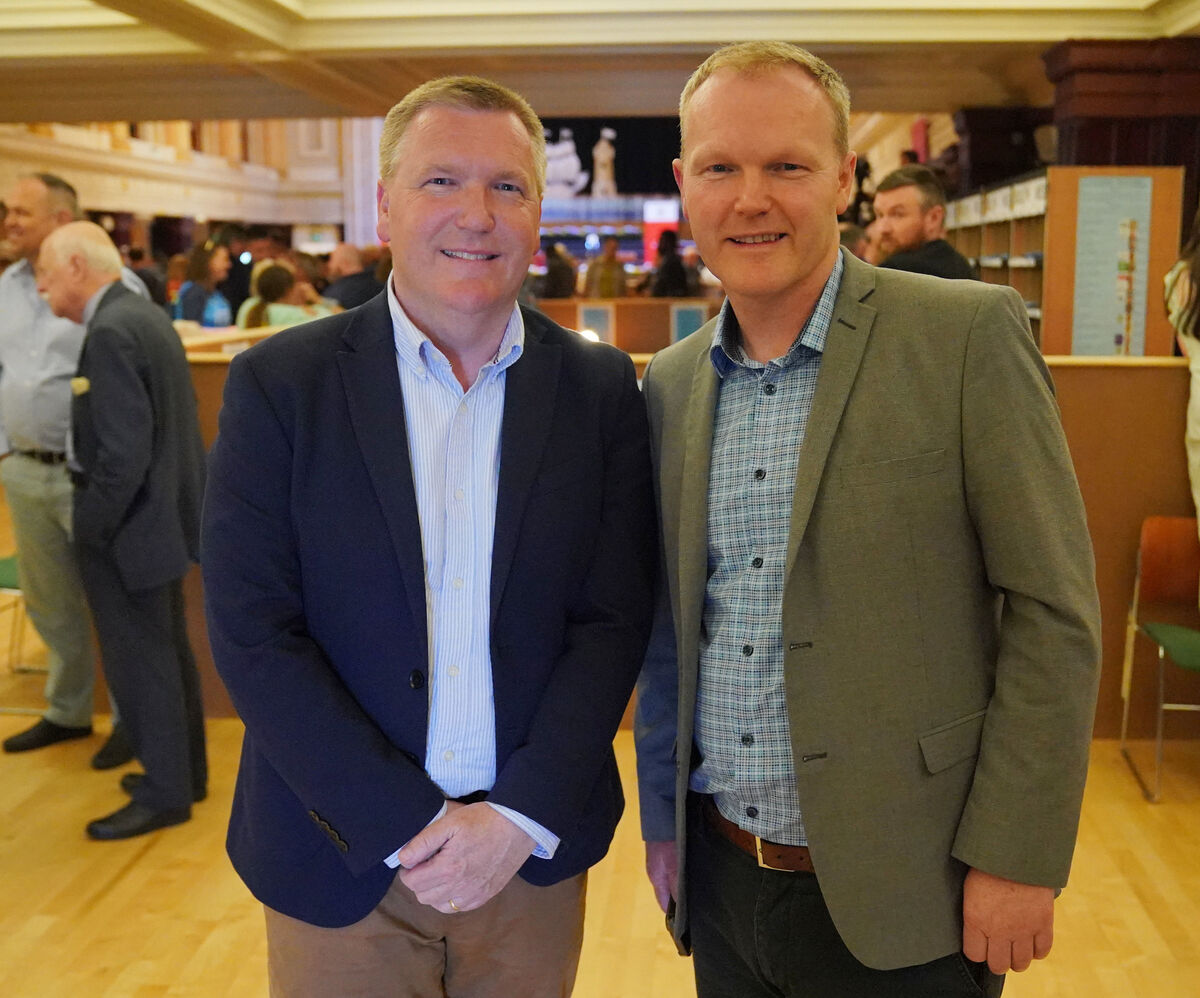 Finance Minister Michael McGrath (left) and his brother Councillor Seamus McGrath (right).