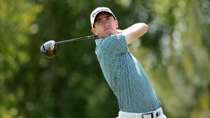 <p>FIRST MAJOR: Tom McKibbin has long endured comparisons to fellow Northern Irish golfer Rory McIlroy, having followed the world No. 3’s footsteps from his amateur days at Holywood Golf Club into life as a card-carrying touring professional as a teenager. Pic: Jan Kruger/Getty Images</p>