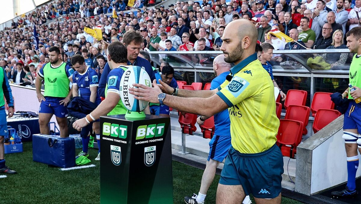 SEMI-FINAL DUTIES: Referee Andrea Piardi. Pic: Ben Brady, Inpho