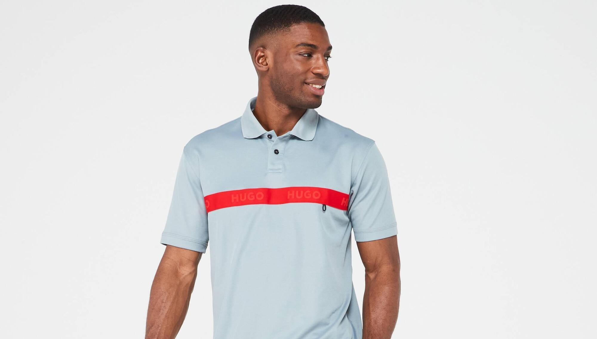 "Look to the smart casual pairing of a polo shirt and striped chinos or keep it daddy cool in a cosy hoodie."