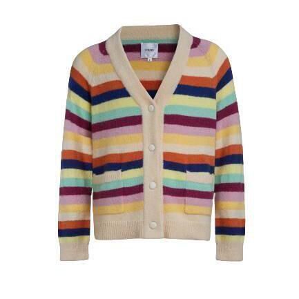 'Razi' stripe cardigan, Found, €136.38