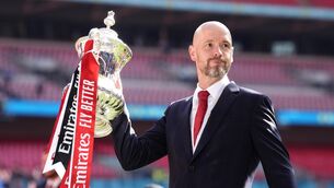 <p>Erik Ten Hag is looking forward after surviving the Manchester United axe (Nick Potts/PA)</p>
