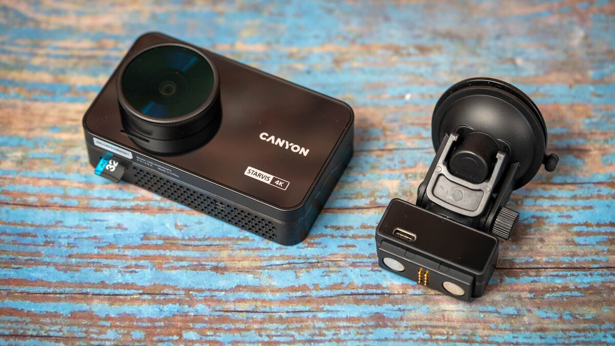Canyon DVR40GPS requires a microSD card. Picture: Noel Campion.