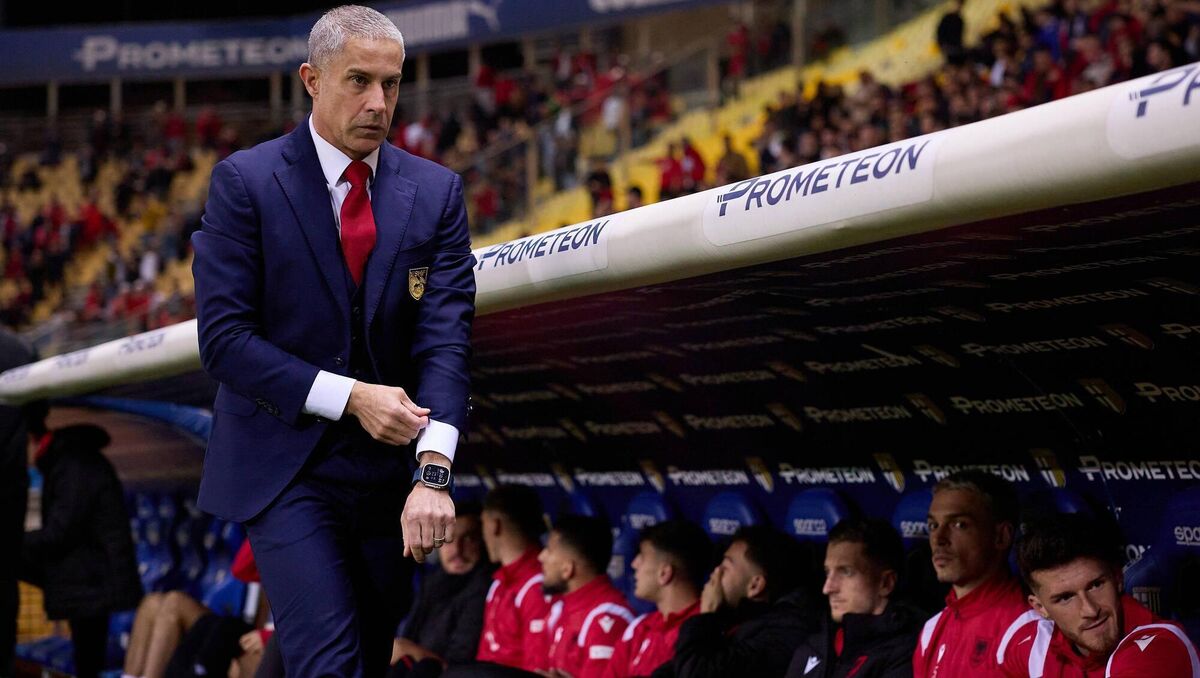 FAMILIAR FACE: Sylvinho, head coach of Albania looks on during the international friendly match between Albania and Chile. Pic: Emmanuele Ciancaglini/Getty Images) FAMILIAR FACE: Sylvinho, head coach of Albania looks on during the international friendly match between Albania and Chile. Pic: Emmanuele Ciancaglini/Getty Images)