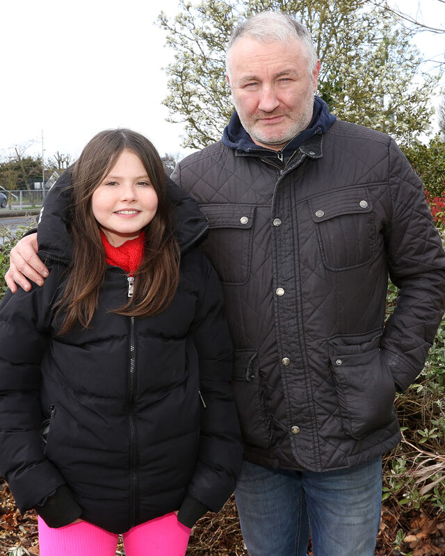 In court, Mr Daly Snr’s 14-year-old granddaughter Layla Daly (pictured with her father Michael Daly Jnr) read a statement on behalf of the family which said Mr Daly was 'a hardworking man who always provided for his wife and kids'. File picture: Brendan Gleeson In court, Mr Daly Snr’s 14-year-old granddaughter Layla Daly (pictured with her father Michael Daly Jnr) read a statement on behalf of the family which said Mr Daly was 'a hardworking man who always provided for his wife and kids'. File picture: Brendan Gleeson