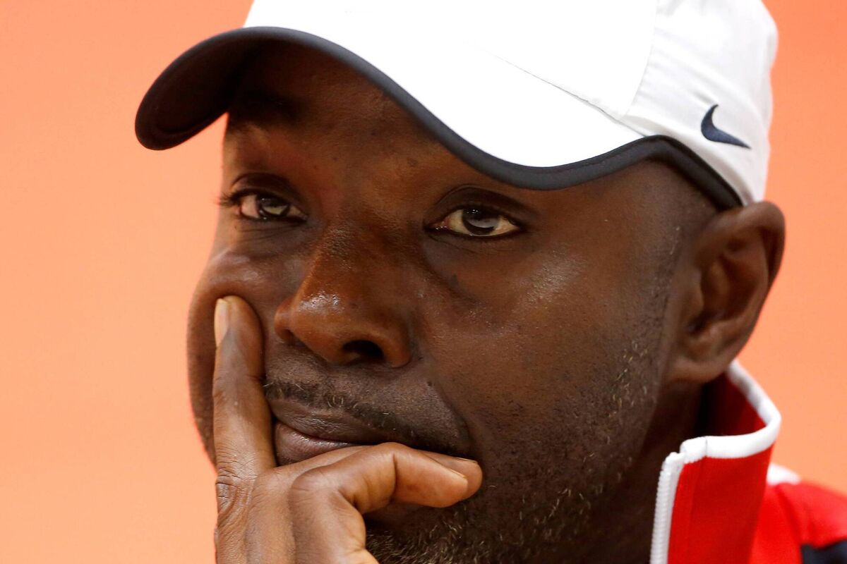 WANTING MORE: Coach Edrick Floreal Photo by Christian Petersen/Getty Images for IAAF