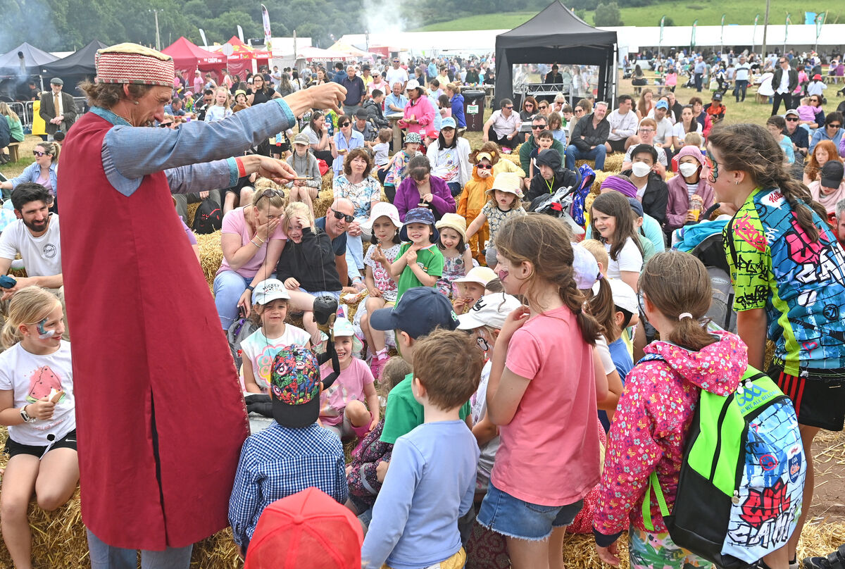 Aaron from Tallest-Smallest Theatre entertaining the crowds at last year's Cork Summer Show Picture:Eddie O'Hare