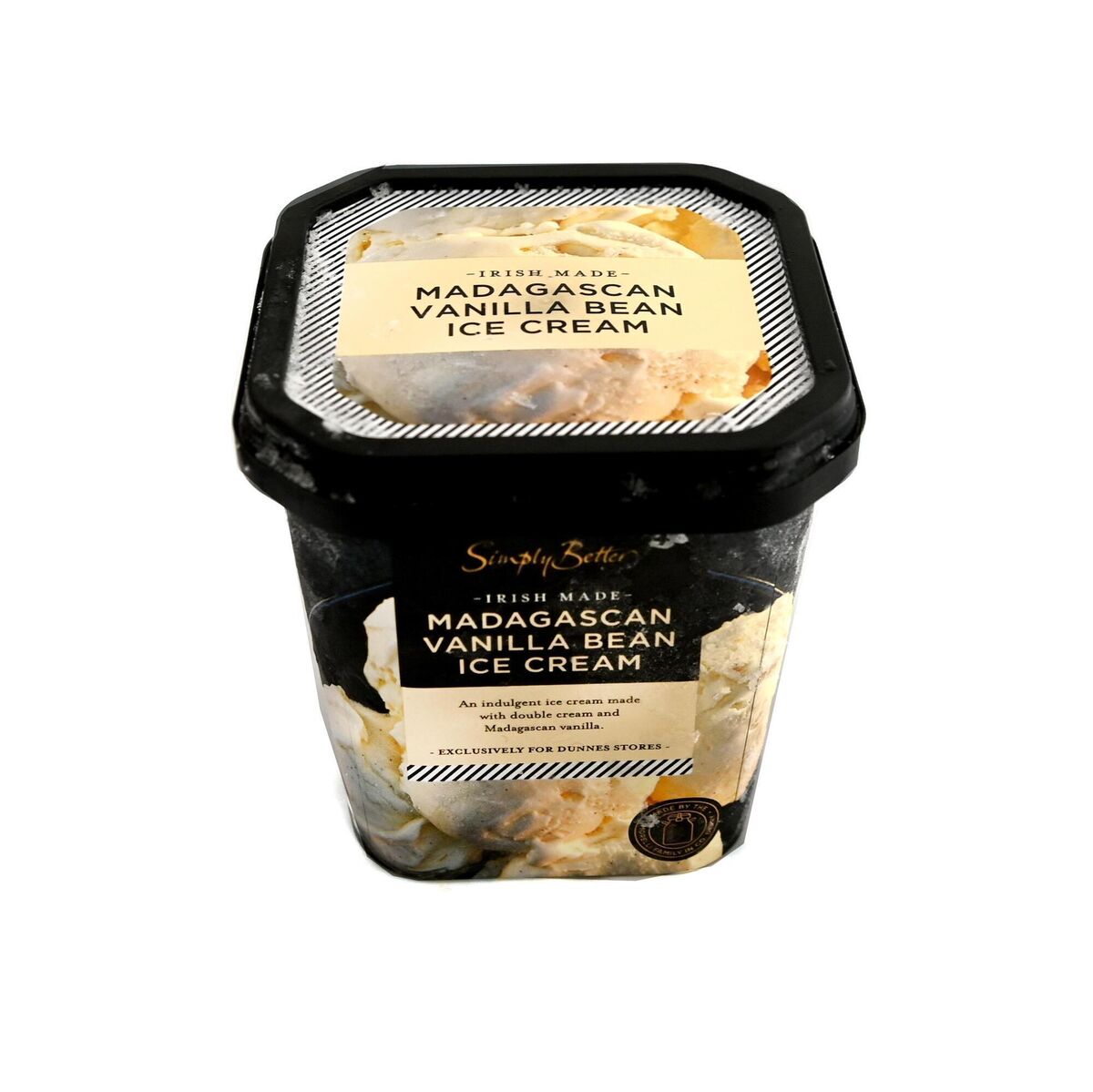 Dunnes Stores Simply Better Madagascan vanilla bean ice cream