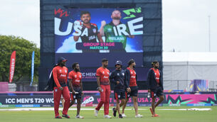 <p>ABANDONED: United States’ game against Ireland was abandoned.Pic: Lynne Sladky/AP</p>