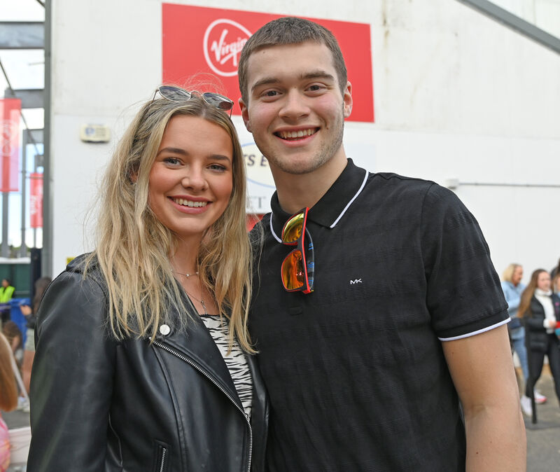 Eva Brice, Bishopstown, and James Tobin, Cathedral Rd, at the Becky Hill concert at Musgrave Park in Cork. Picture: Eddie O'Hare Eva Brice, Bishopstown, and James Tobin, Cathedral Rd, at the Becky Hill concert at Musgrave Park in Cork. Picture: Eddie O'Hare