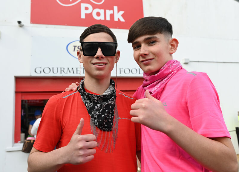 Corey Holton, Hollyhill, and Reece McCarthy, Knocknaheeney, were looking forward to Becky Hill's concert on Friday night. Picture: Eddie O'Hare Corey Holton, Hollyhill, and Reece McCarthy, Knocknaheeney, were looking forward to Becky Hill's concert on Friday night. Picture: Eddie O'Hare