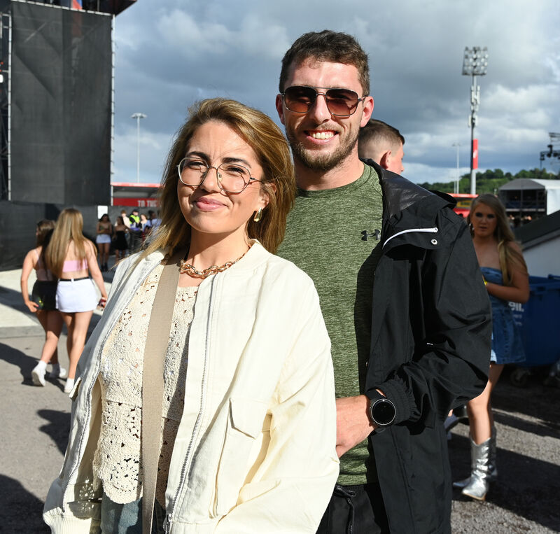 Shauna and Aaron Kenny from Dublin at the Becky Hill concert at Musgrave Park (Virgin Media Park) in Cork on Friday night. Picture: Eddie O'Hare Shauna and Aaron Kenny from Dublin at the Becky Hill concert at Musgrave Park (Virgin Media Park) in Cork on Friday night. Picture: Eddie O'Hare