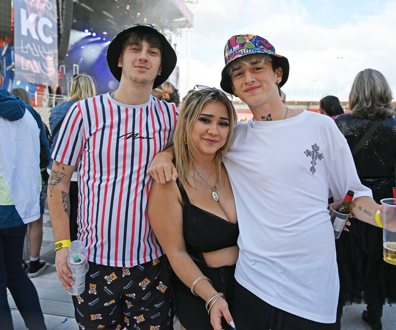 Philip Kehoe, Ivana Kroscenova, and Rory Higgins from Dunmanway Co Cork were looking forward to Becky Hill's concert at Musgrave Park in Cork City. Picture: Eddie O'Hare Philip Kehoe, Ivana Kroscenova, and Rory Higgins from Dunmanway Co Cork were looking forward to Becky Hill's concert at Musgrave Park in Cork City. Picture: Eddie O'Hare