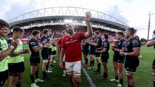 <p>BITTER FINISH: Munster's Tadhg Beirne. Pic: Dan Sheridan, Inpho</p>