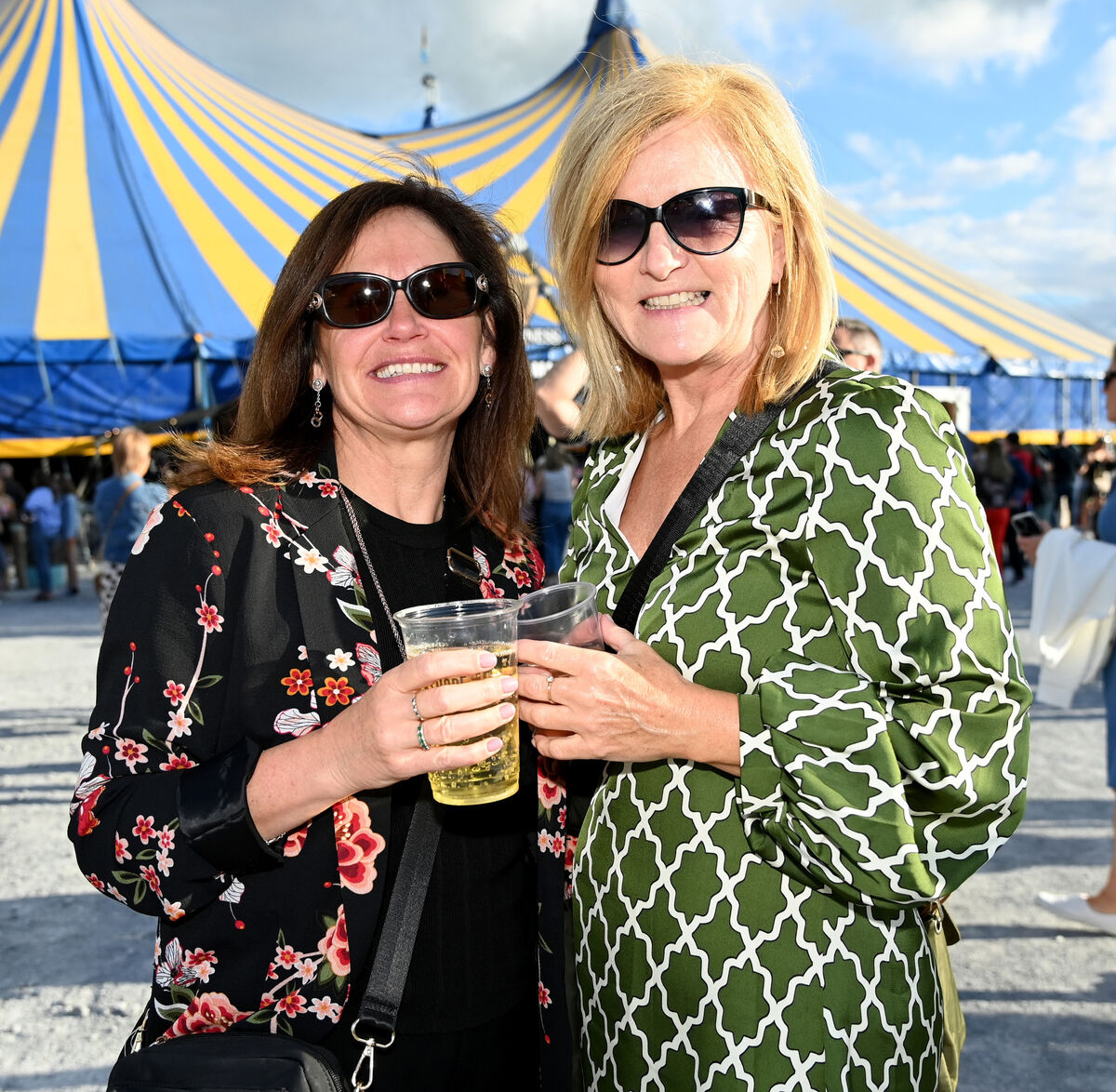 Clare McCarthy and Annette Kennefick, both from Ballycotton Co Cork, ahead of Lyra's Live At The Marquee concert on Sunday evening. Picture: Eddie O'Hare