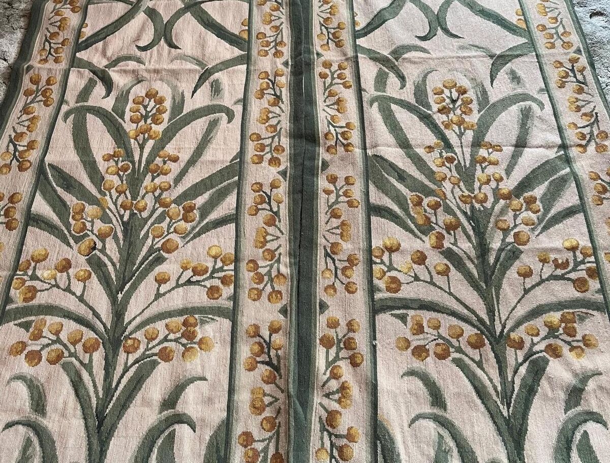 A pair of Art and Crafts hanging tapestries at Aidan Foley's sale. A pair of Art and Crafts hanging tapestries at Aidan Foley's sale.