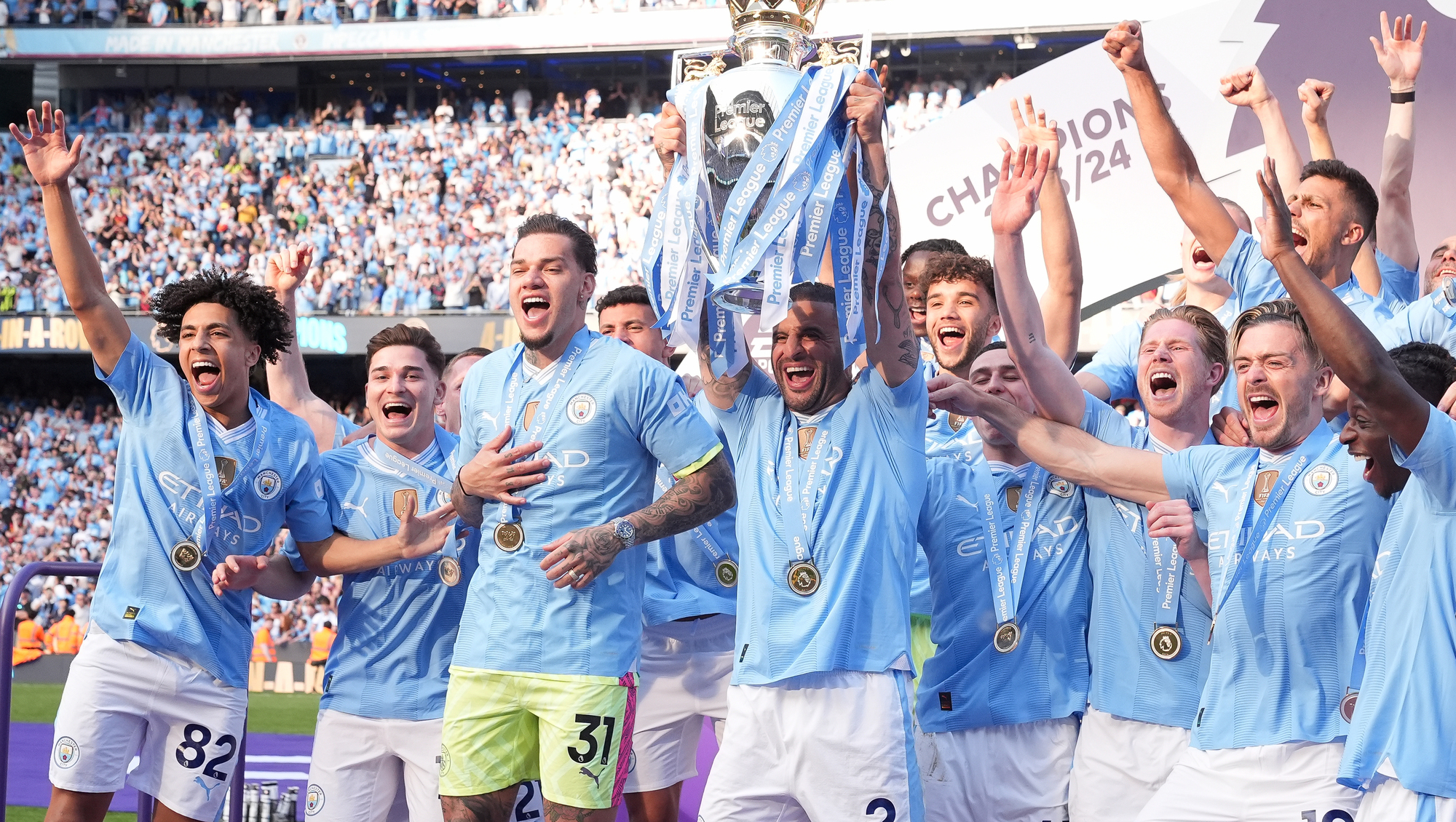 Manchester City begin quest for fifth straight Premier League title at Chelsea