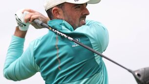 <p>Max Kennedy of Ireland tees off during day two of The Amateur Championship at Ballyliffin Golf Club. Picture: Oisin Keniry/R&amp;A/R&amp;A via Getty Images</p>