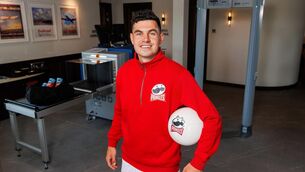 <p>ROAD TO RECOVERY: John Egan teams up with Pringles to give Irish football fans a reason to celebrate this summer. Pic Credit: Ryan Byrne. Inpho.</p>