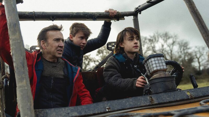 Nicolas Cage, Maxwell Jenkins, and Jaeden Martell in Arcadian, which filmed in Co Wicklow. Picture: RLJE Films and Shudder Nicolas Cage, Maxwell Jenkins, and Jaeden Martell in Arcadian, which filmed in Co Wicklow. Picture: RLJE Films and Shudder