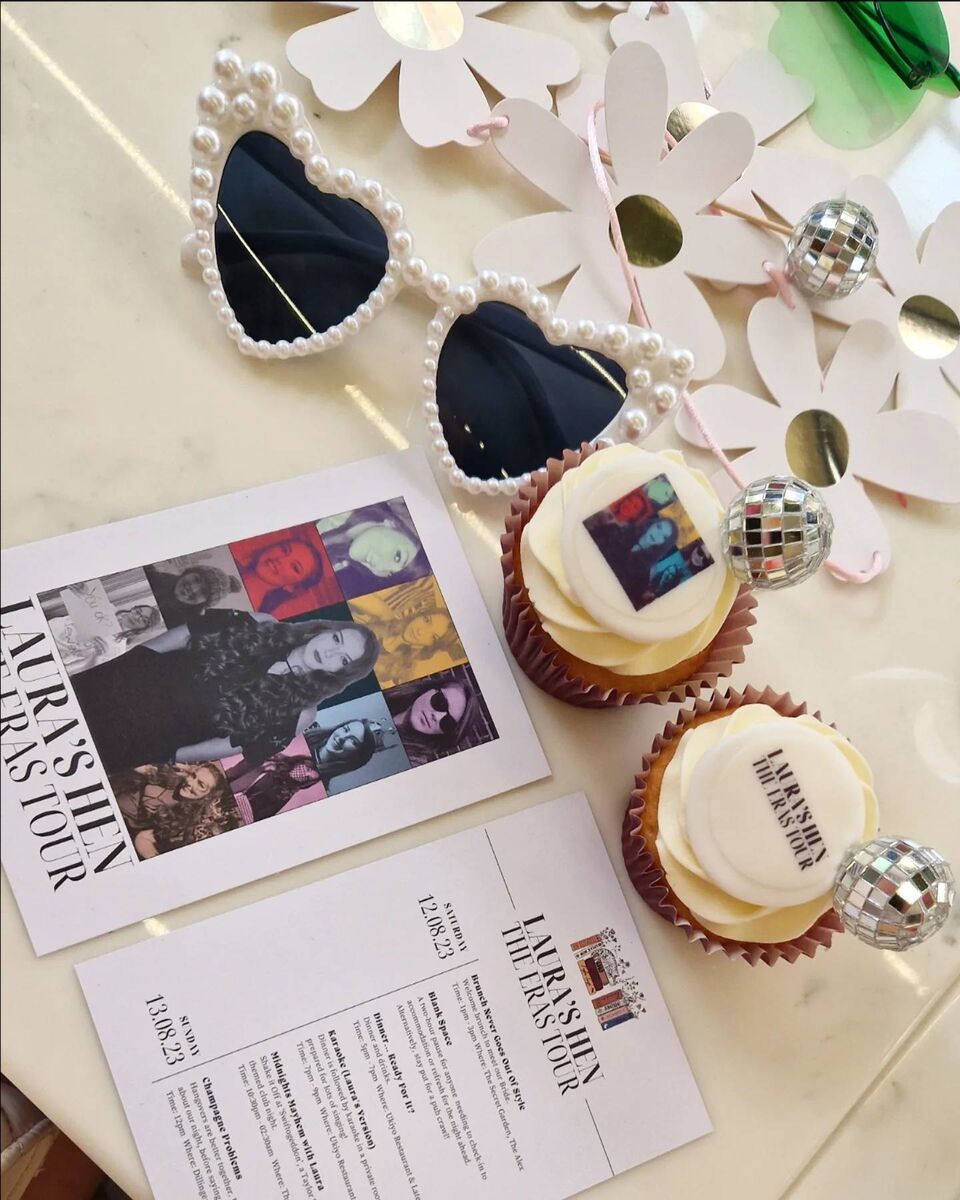 Laura Mahon had a Taylor Swift-themed hen celebration. Laura Mahon had a Taylor Swift-themed hen celebration.