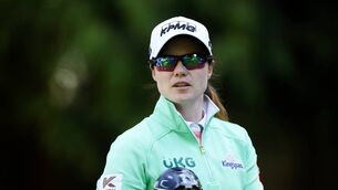 <p>Leona Maguire reacts to a tee shot on the 12th hole during the first round of the KPMG Women's PGA Championship at Sahalee Country Club in Sammamish, Washington. Picture: Steph Chambers/Getty Images</p>