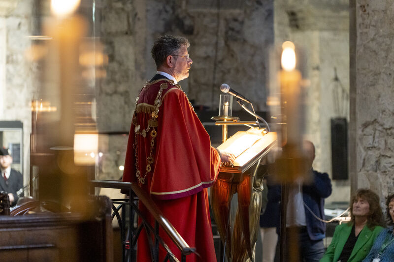 Mayor of Limerick John Moran praised the work of emergency services. Picture: Don Moloney