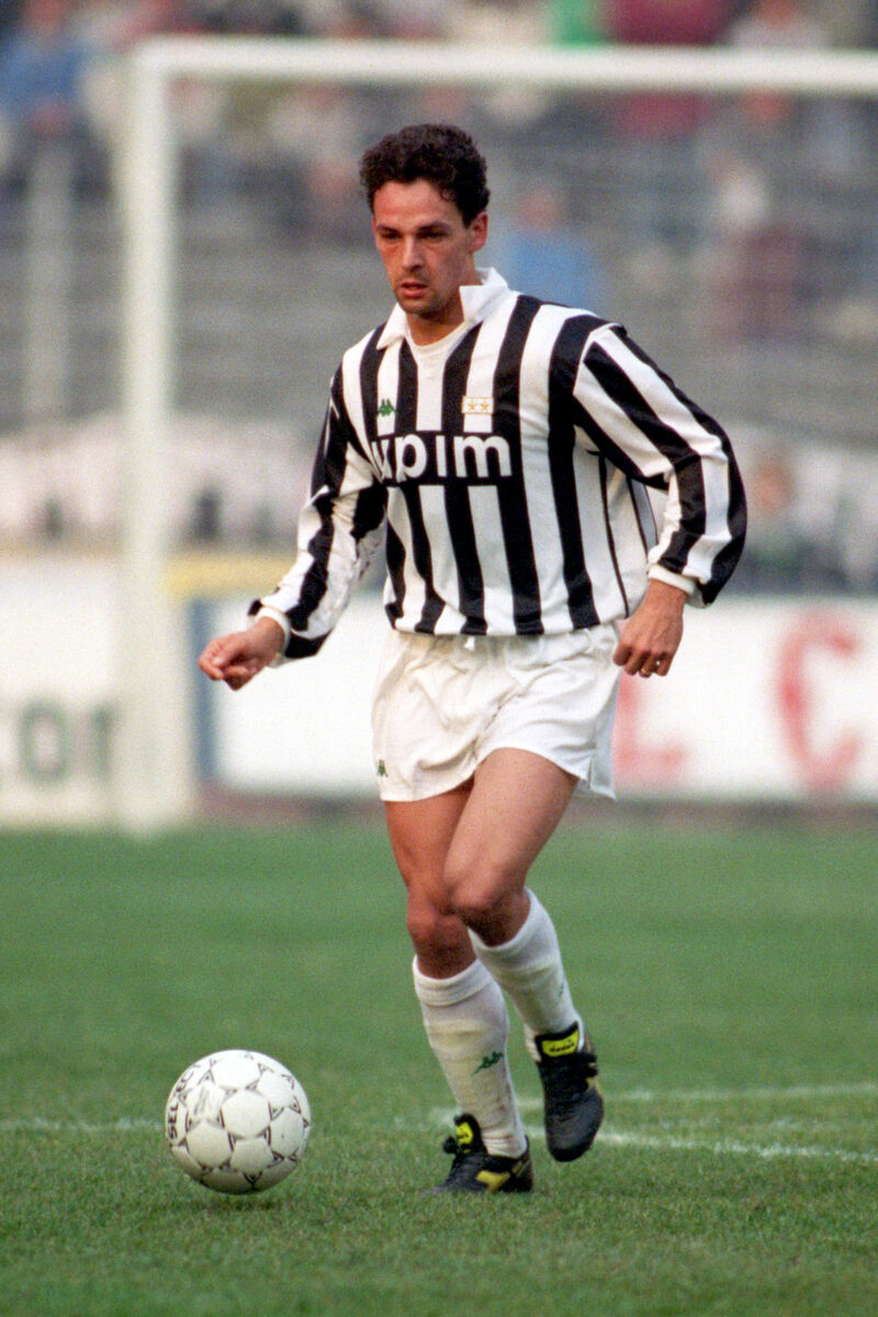 File photo dated 01-12-1991 of Roberto Baggio, Juventus File photo dated 01-12-1991 of Roberto Baggio, Juventus