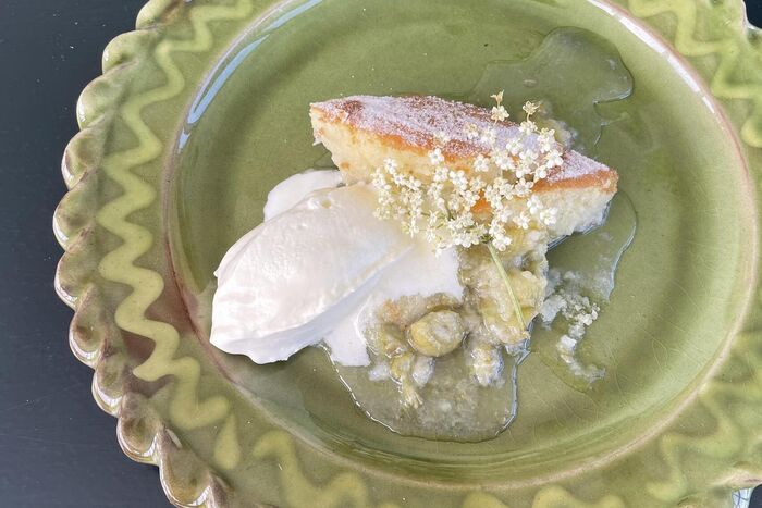 Gooseberry & Elderflower Pudding