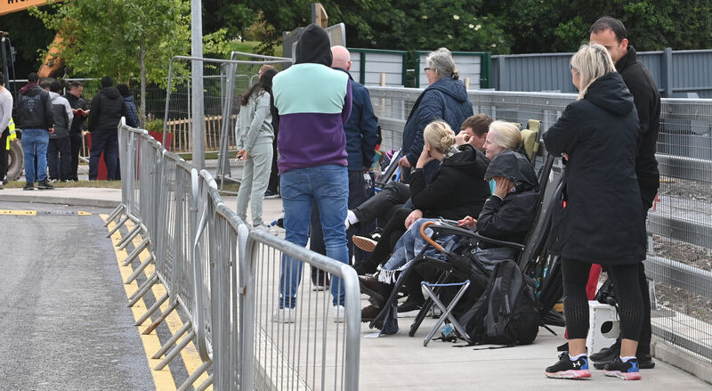 The queue for houses on sale at Bayly just off the Carrigaline Road in Douglas, Cork.
