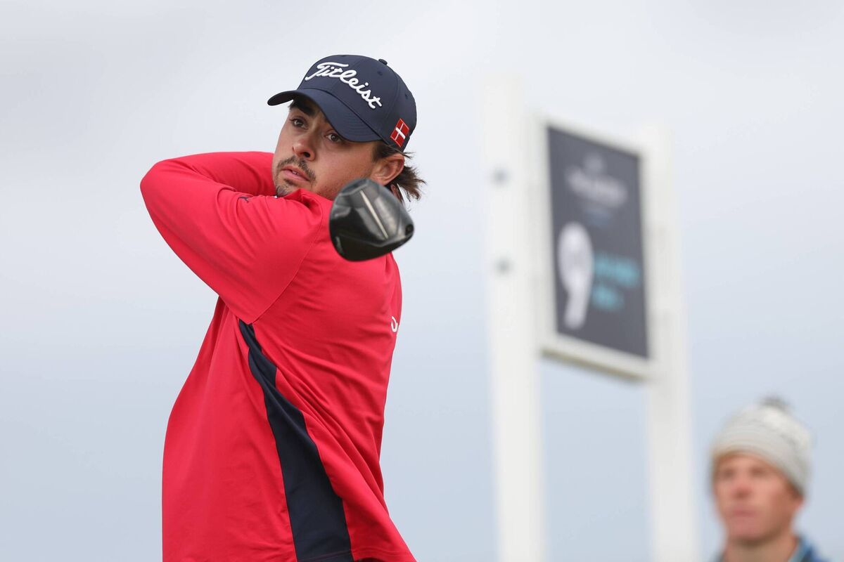 Jacob Skov Olesen of Denmark tees off during the Quarter Finals at Ballyliffin. Picture: Oisin Keniry/R&A/R&A via Getty Images Jacob Skov Olesen of Denmark tees off during the Quarter Finals at Ballyliffin. Picture: Oisin Keniry/R&A/R&A via Getty Images