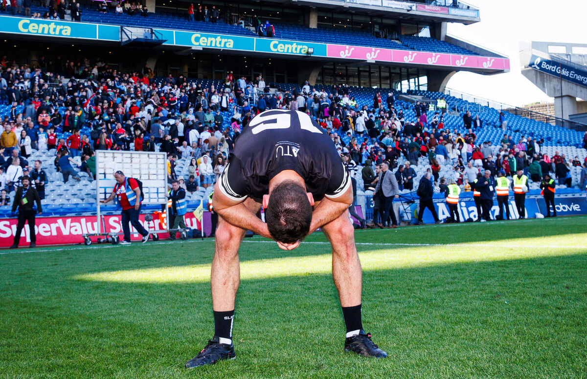 Sligo's Niall Murphy dejected after the game. Picture: ©INPHO/Tom Maher