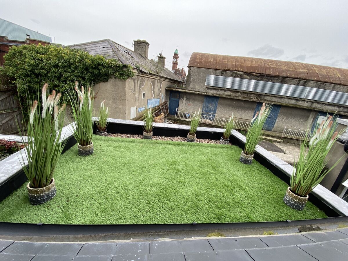 The roof garden at Jennifer Sheahan's home in Rathmines, Dublin, a former Home of the Year. 
