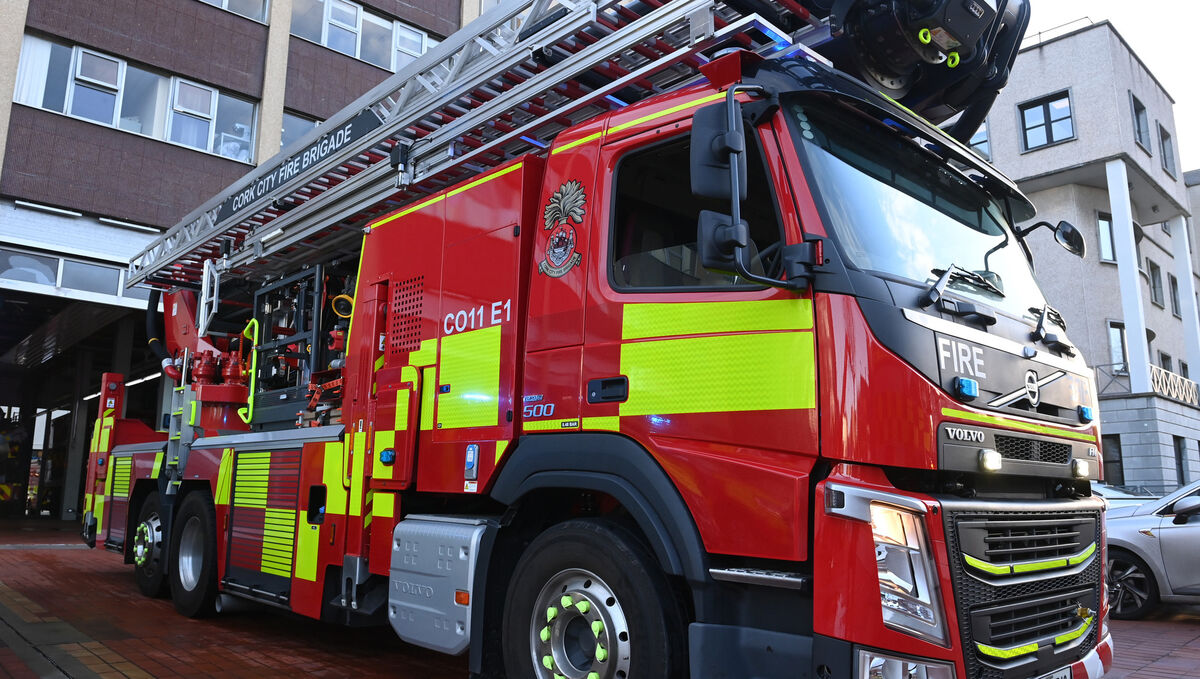 Three units of the Cork City Fire Brigade and gardaà rushed to the scene, with reports that there were three people in the water. Picture: Larry Cummins Three units of the Cork City Fire Brigade and gardaà rushed to the scene, with reports that there were three people in the water. Picture: Larry Cummins