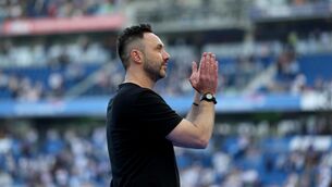 <p>Former Brighton and Hove Albion manager Roberto De Zerbi. </p>